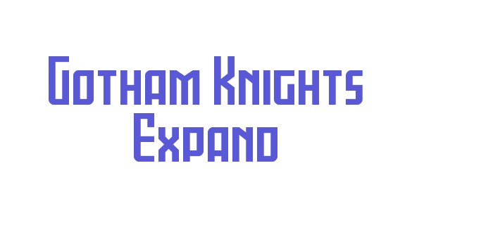 Gotham Knights Expand Font Download