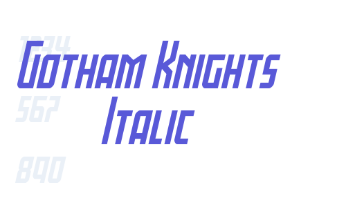 Gotham Knights Italic Font Download