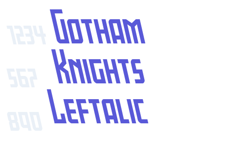 Gotham Knights Leftalic Font Download