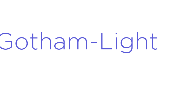 Gotham-Light Font Download