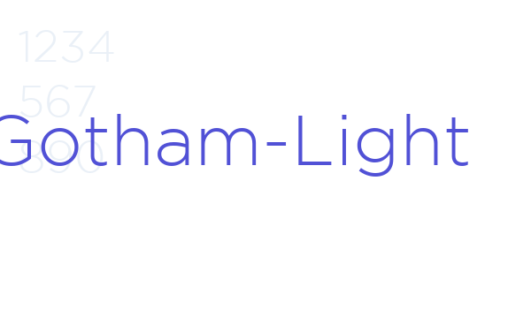 Gotham-Light font download