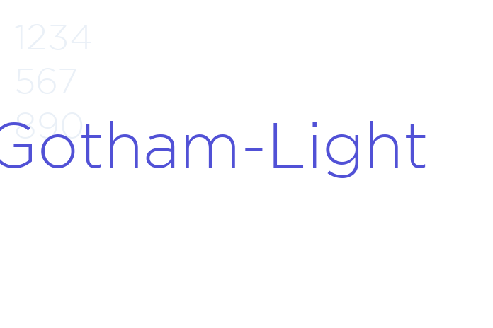 Gotham-Light font download