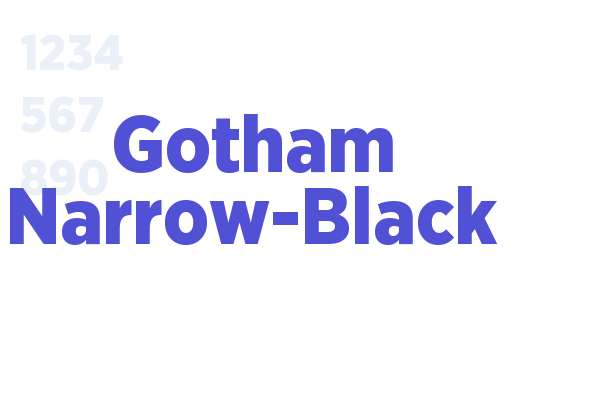 Gotham Narrow-Black