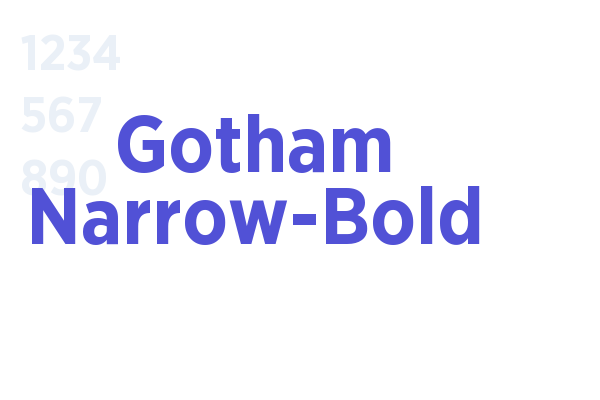 Gotham Narrow-Bold