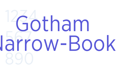 Gotham Narrow-Book Font