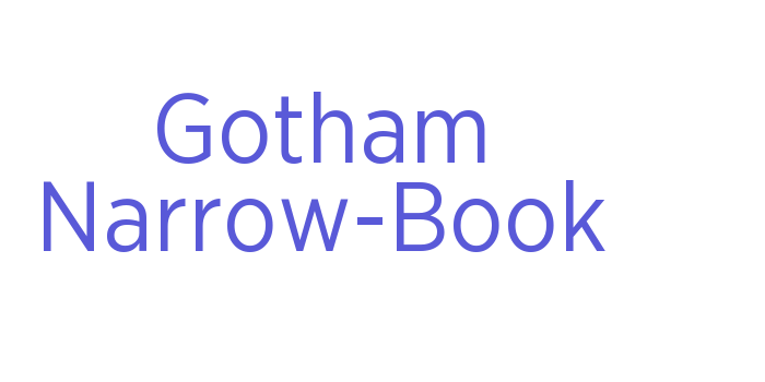 Gotham Narrow-Book Font Download