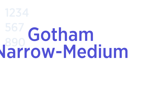 Gotham Narrow-Medium