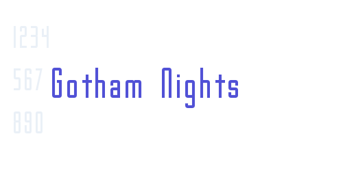 Gotham Nights-font-download