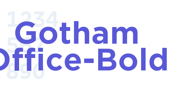 Gotham Office-Bold font free