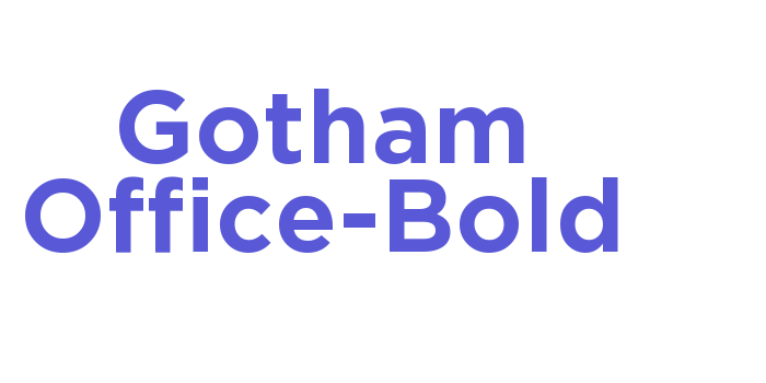 Gotham Office-Bold Font Download