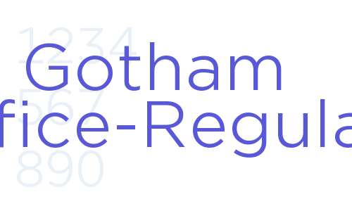 Gotham Office-Regular Font