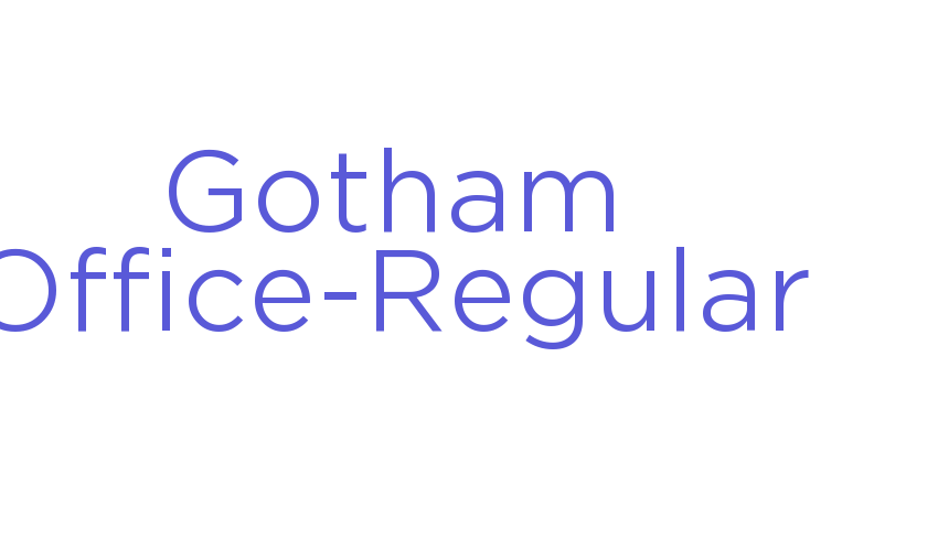 Gotham Office-Regular Font Download