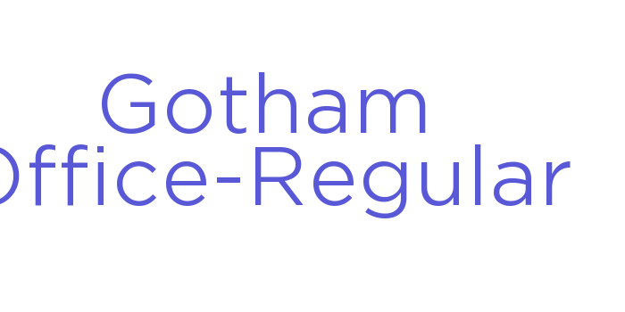 Gotham Office-Regular Font Download