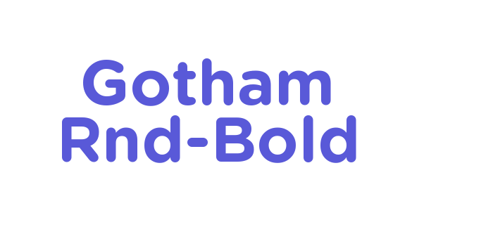 Gotham Rnd-Bold Font Download