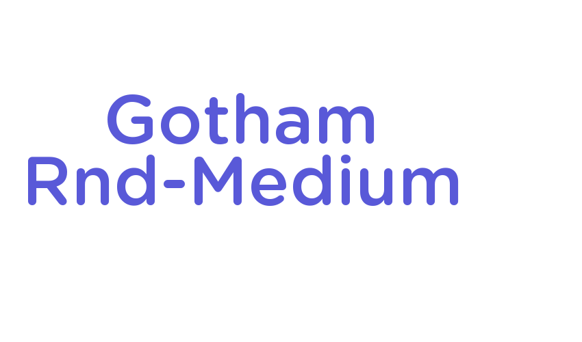 Gotham Rnd-Medium Font Download