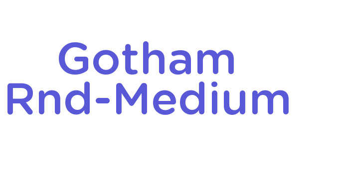 Gotham Rnd-Medium Font Download