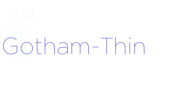 Gotham-Thin font download