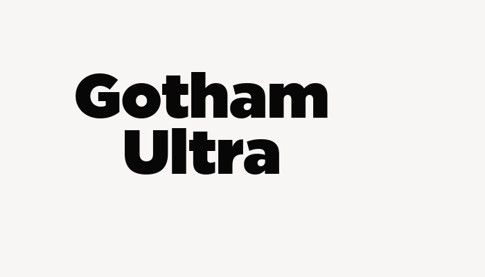 Gotham Ultra font download