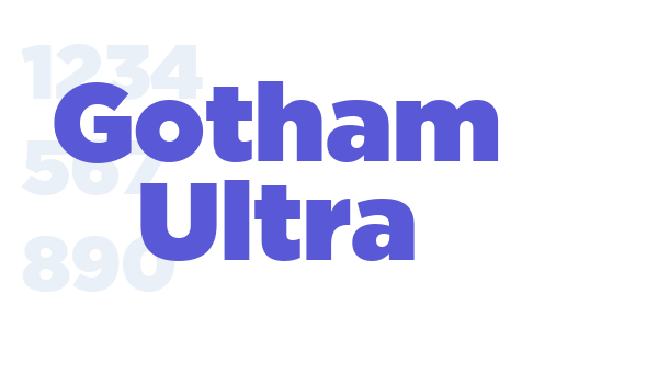 Gotham Ultra font free