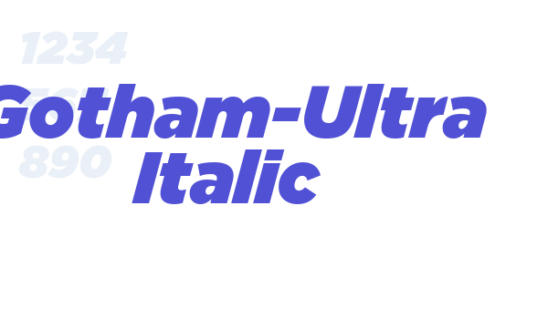 Gotham-Ultra Italic font download