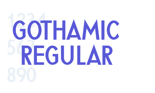 Gothamic Regular Font