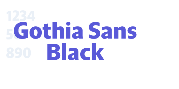 Gothia Sans Black font free