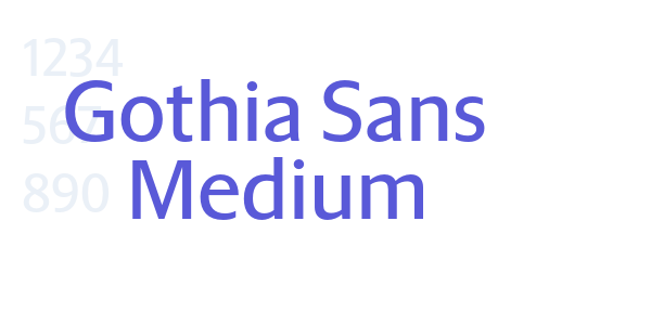 Gothia Sans Medium font free