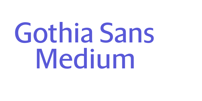 Gothia Sans Medium Font