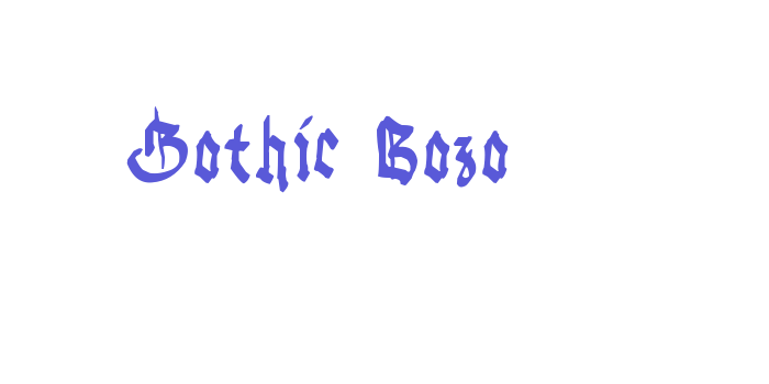 Gothic Bozo Font Download