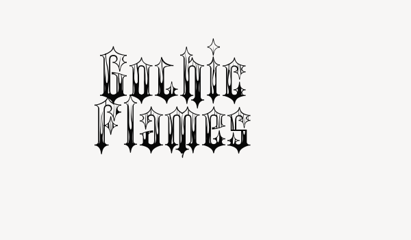 Gothic Flames Font