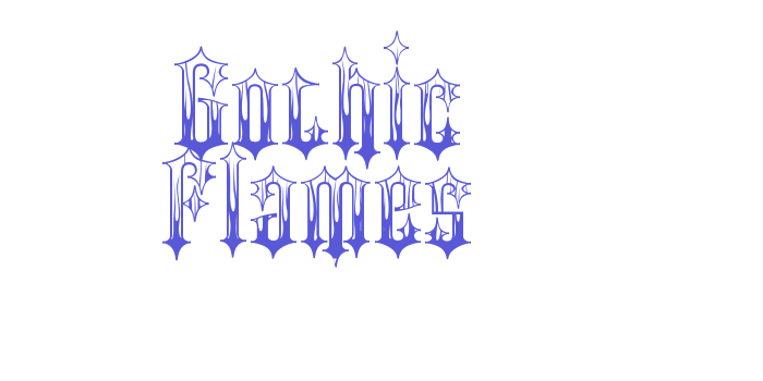 Gothic Flames Font