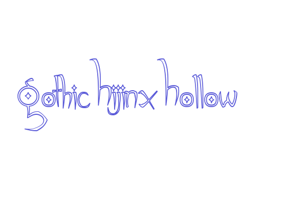 Gothic Hijinx Hollow Font