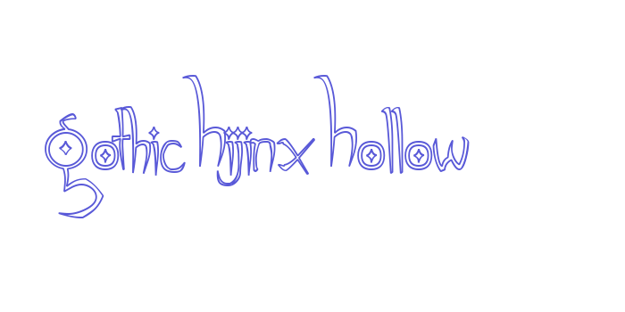 Gothic Hijinx Hollow Font Download