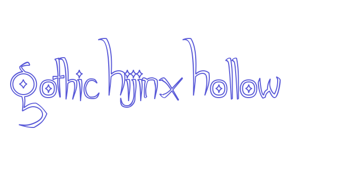 Gothic Hijinx Hollow Font