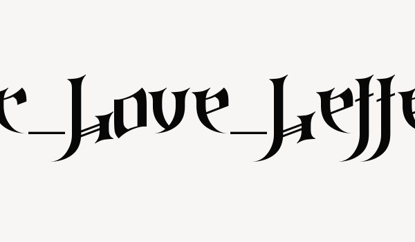 Gothic_Love_Letters Font