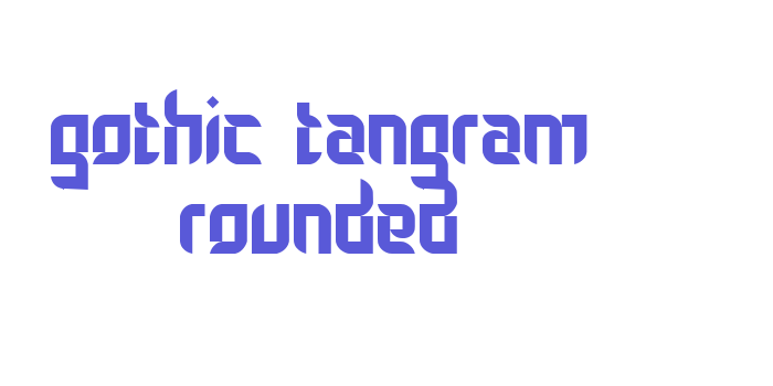 Gothic Tangram Rounded Font Download