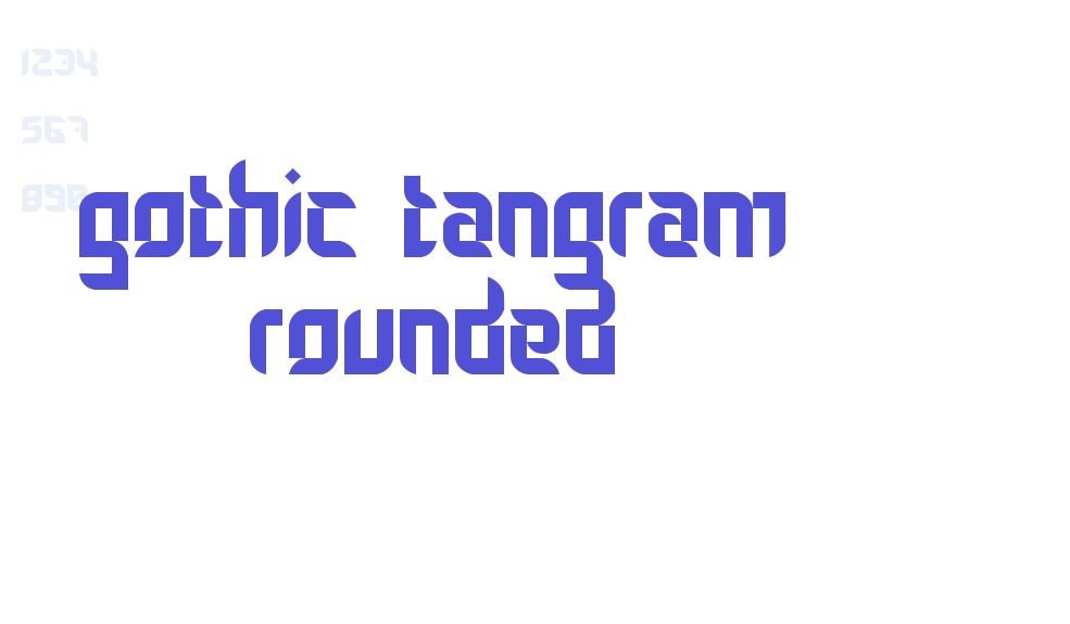 Gothic Tangram Rounded-font-download