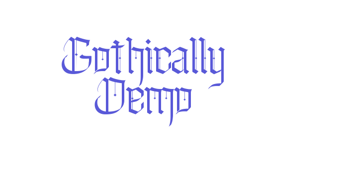 Gothically Demo Font Download