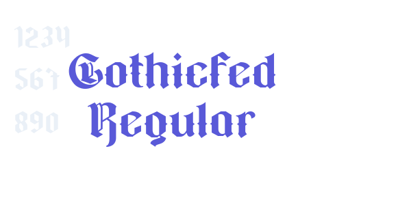 Gothicfed Regular font