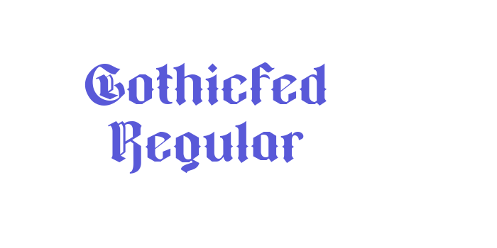 Gothicfed Regular Font Download