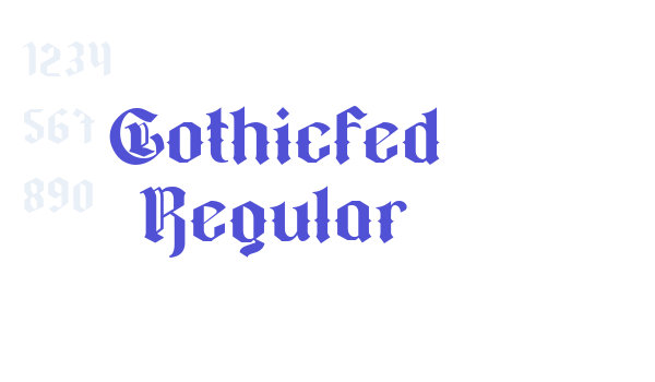 Gothicfed Regular font download