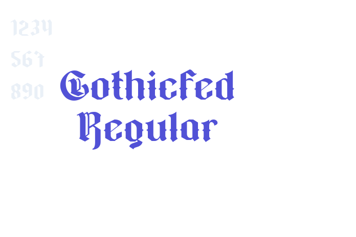 Gothicfed Regular font download