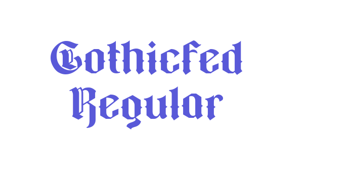 Gothicfed Regular Font