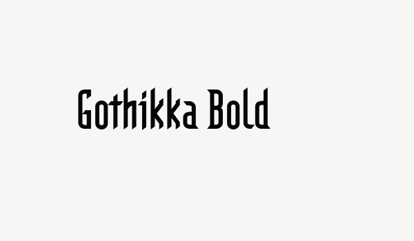 Gothikka Bold Font