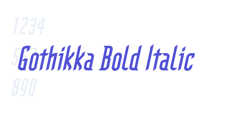 Gothikka Bold Italic-font-download