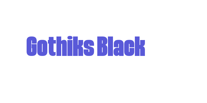 Gothiks Black Font Download