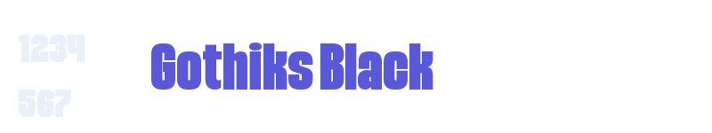 Gothiks Black-related font