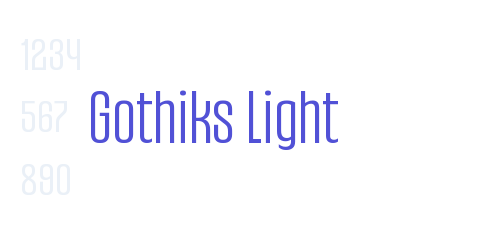 Gothiks Light-font-download