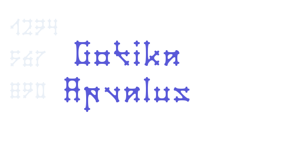 Gotika Apvalus font