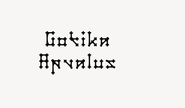 Gotika Apvalus Font